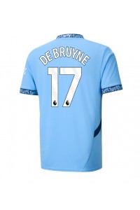 Manchester City Kevin De Bruyne #17 Voetbaltruitje Thuis tenue 2024-25 Korte Mouw